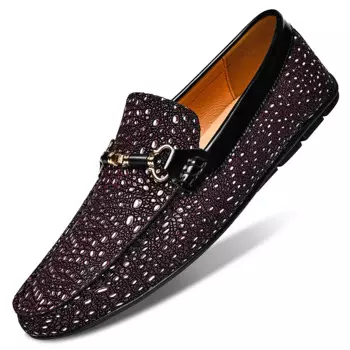 Роскошная обувь, мужские лоферы, модная модная обувь без шнуровки из натуральной кожи, повседневные мокасины Hombre, брендовый дизайнер