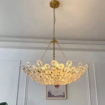 Роскошная стеклянная люстра в стиле постмодерн, романтическая креативная люстра в скандинавском стиле для гостиной