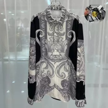 Роскошная женская одежда, повседневная женская рубашка с длинным рукавом