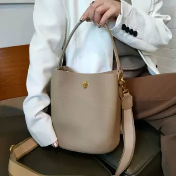 Роскошная женская сумка премиум класса, женская сумка через плечо из натуральной кожи 2024, однотонная модная простая сумка