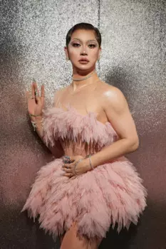 Роскошное сексуальное розовое сетчатое платье-пачка без рукавов с оборками, платье принцессы, костюм для выступления, женское мини-клубное короткое платье для выпускного вечера