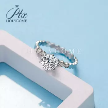 Роскошное Сверкающее кольцо с покрытием из серебра 925 пробы, модное D-образное кольцо VVS1 с муассанитом, женское Подарочное кольцо с белым муассанитом, ювелирные украшения