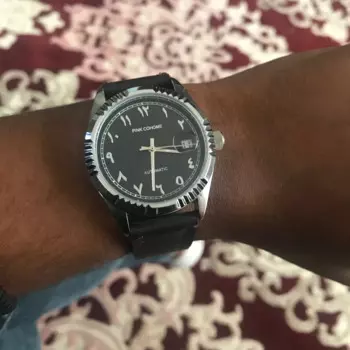 Роскошные арабские автоматические часы унисекс из твердой стали 316L, водонепроницаемые арабские наручные часы, мужские механические часы