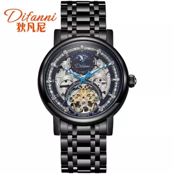 Роскошные брендовые механические Автоматические часы, мужские спортивные часы, повседневные деловые часы с кожаным ремешком, мужские часы 2022