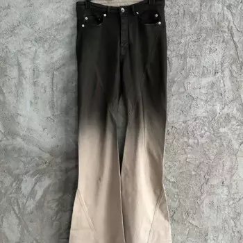 Роскошные Брендовые расклешенные мужские брюки R0, повседневные джинсы для мужчин, мешковатые брюки для мужчин, уличные мужские джинсы выцветающего цвета, повседневные джинсы, мужские брюки