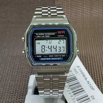 Роскошные часы со стальным ремешком F91W, цифровые спортивные военные часы в ретро стиле, электронные наручные часы, женские деловые часы для мужчин