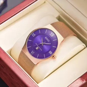 Роскошные Кварцевые часы ведущей марки для мужчин, модные мужские часы, мужские часы, повседневные водонепроницаемые спортивные часы с тонкой сеткой из стали