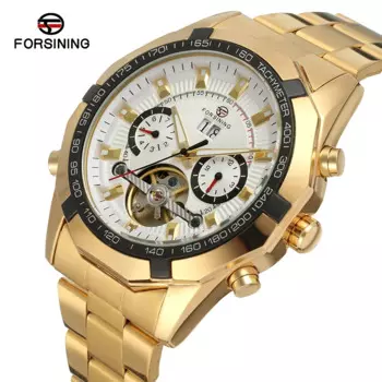 Роскошные мужские наручные часы от ведущего бренда, механические часы с автоподзаводом, наручные часы с стальным ремешком