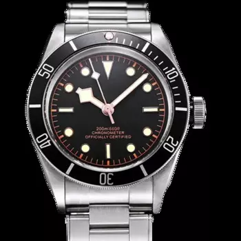 Роскошные Новые Мужские автоматические механические часы из нержавеющей стали черный синий керамический Безель сапфировое стекло 42 мм