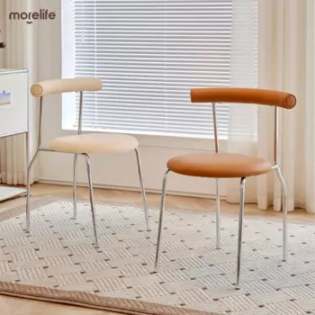 Роскошные обеденные стулья в скандинавском стиле, домашнее средневековое кресло для ресторана, гостиной, кабинета, балкона, металлическое кресло, мебель