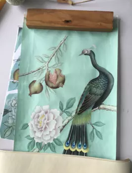 Роскошные образцы ручной росписи перед заказом для украшения ручная роспись шелковые/золотые обои много изображений/фонов на выбор