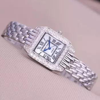 Роскошные ювелирные изделия женские часы изысканные модные маленькие квадратные часы браслет матери жемчуга подарок для девушки Королевская корона коробка