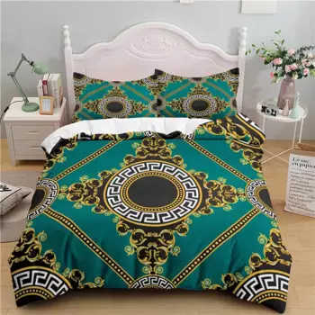 Роскошный домашний удобный комплект постельного белья с 3D-принтом в стиле барокко, пододеяльник, наволочка, Комплект постельного белья размера Queen и King, EU/US/AU/UK