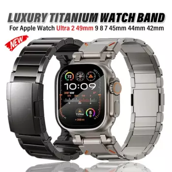 Роскошный ремешок для Apple Watch Ultra 2 1 49 мм 9 8 7 45 мм, браслет для iWatch Series 6 5 Se 4 3 42 мм 44 мм, Correa