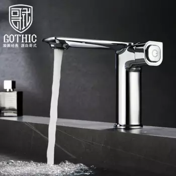 Роскошный смеситель для ванной комнаты, смеситель для раковины в ванной комнате, серый Смеситель для холодной и горячей воды, смеситель для раковины с одной ручкой, крепление на раковину, черный смеситель