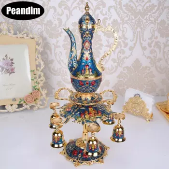 Роскошный винный/чайный набор PEANDIM из цинкового сплава, набор для вина/кофе, украшение для домашнего стола