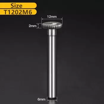 Ротационный напильник Jrealmer Т-образный из карбида вольфрама 6 мм