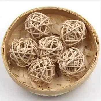 Ротанг шарики 3 см, 50 шт.