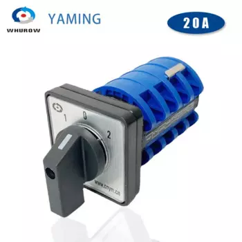 Пластиковый поворотный переключатель WHUROW LW8-20-5.5S1/4 4 полюса 20А