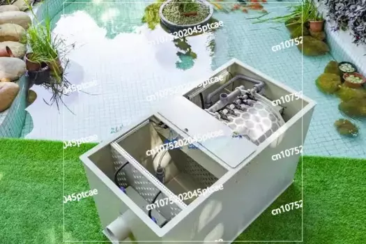 Роторный барабанный фильтр для очистки воды в аквакультуре для пруда кои
