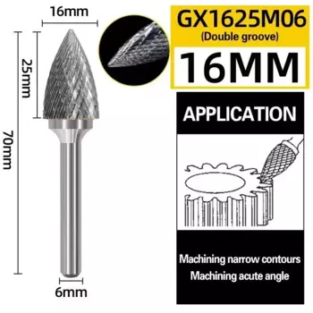 Роторный напильник Chowmaster G GX Type Caribde 6 мм
