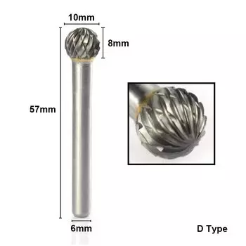 Роторный напильник xcan 10 мм из карбида вольфрама
