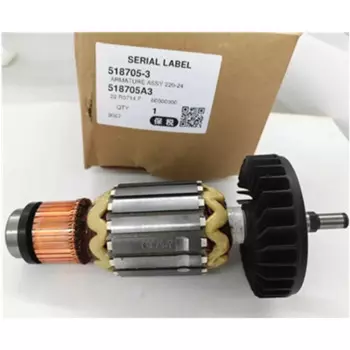 Роторный якорь MAKITA 518705-3, роторный якорь для 9067, 9067S, 9069, 9069S, 9069X, 9067F, 9069F