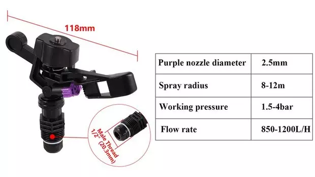 Роторный спринклер Talk-Satisfied 1/2"