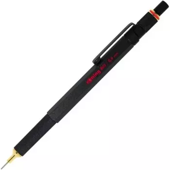 ROtring 800 Выдвижной механический карандаш 0,5 мм, черный, серебряный корпус