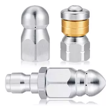 ROUE Насадки для шланга высокого давления, 1/4 быстросъем дюйма форсунки омывателя промывка форсунок трос для чистки труб распылитель для воды прочистка канализации прочистка засоров труб