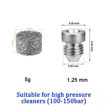ROUE Универсальные насадки для отверстий для снежной пены с резьбой 1,0 мм 1,1 мм + пеногенератор для пенопласта, пистолет для пенопласта, насадка для труб из нержавеющей стали