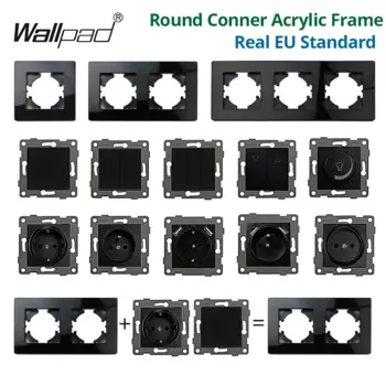 Wallpad круглые розетки с выключателями