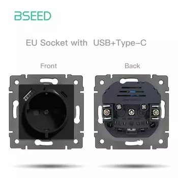Розетка BSEED EU с USB Type-C