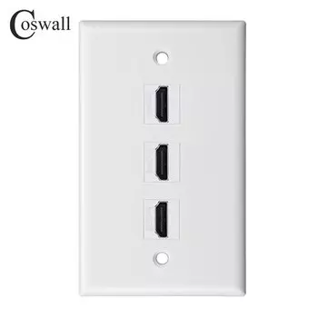 Розетка Coswall для ПК с разъемами F и CAT6