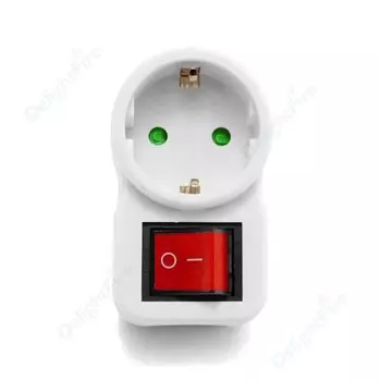 Розетка DelightFire евростандарт с выключателем 16А