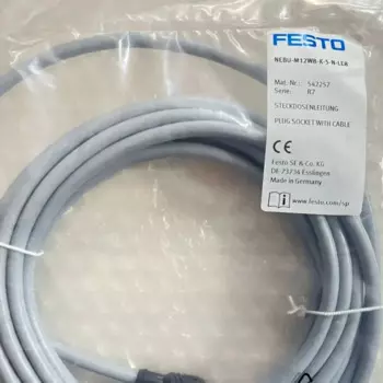 Розетка FESTOS с кабелем NEBU-M12W8-K-5-N-LE8 542257