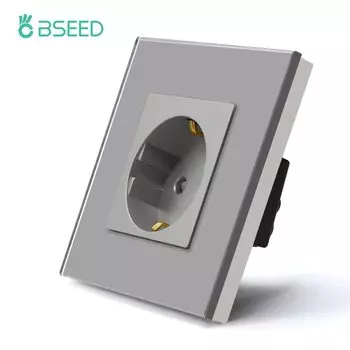 Розетки BSEED стеклянные 16А 86*86 мм