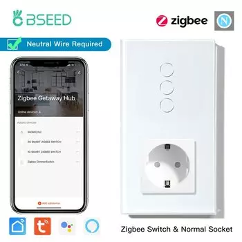 Розетки BSEED Zigbee Switches Plus с USB C