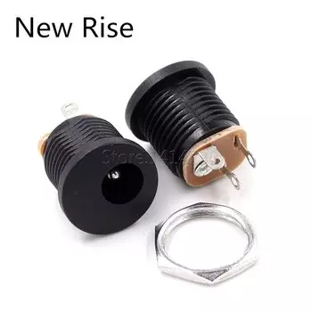 Розетки DC-022 New Rise черные 10 шт