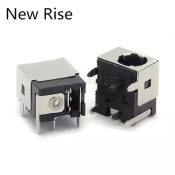 10 шт. DC-044A розетка постоянного тока 5,5*2,1 мм 5,5X2,5 мм используется в ноутбук 5-контактный медный