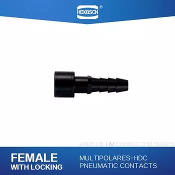 Розетки, стандартные прямоугольные розетки, 003 контактные штыри с замком для тяжелых условий эксплуатации, пневматический модуль