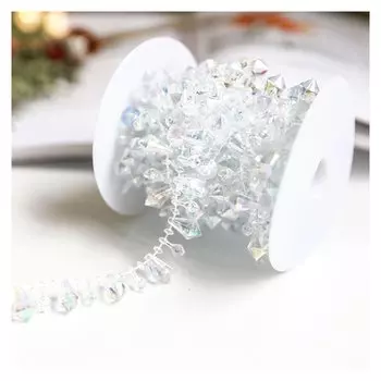 Рождественская гирлянда из золотых бусин IMNT