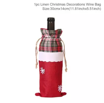 Рождественский чехол для бутылки вина Huiran