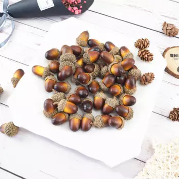 Рождественские мини-желуди из пены 20 шт.