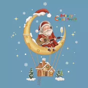 Рождественские наклейки на стекло DAY DAY FUN