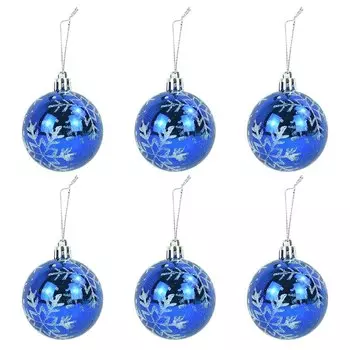 Рождественские шары WNYZQ 6 шт., розовый, синий, золотой