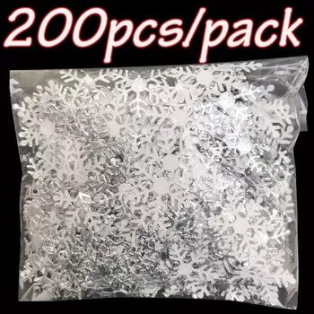 Рождественские снежинки 3 см, набор из 200 шт., RIBBON HOUSE