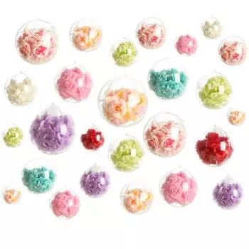 Рождественские украшения GSCRAFTS, прозрачные пластиковые шары