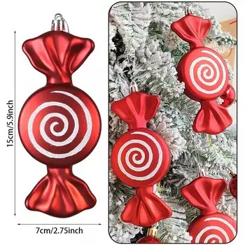 Рождественские украшения в форме конфет Partigos