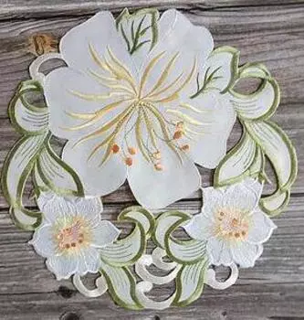 Рождественский цветочный коврики для стола, атлас